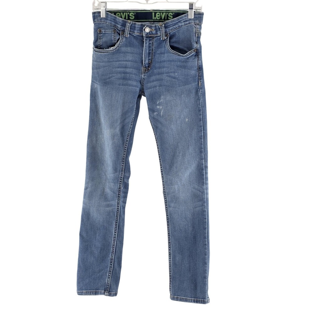 Levi's 511 Jeans Boys‎ Size 14 Blue Slim Tapered Denim W27 L29 Stretch Casual
